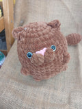 GATO ADORABLE AMIGURUMI MARRON
