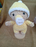 BEBÉ AMIGURUMI CON MUCHA TERNURA COLOR AMARILLO
