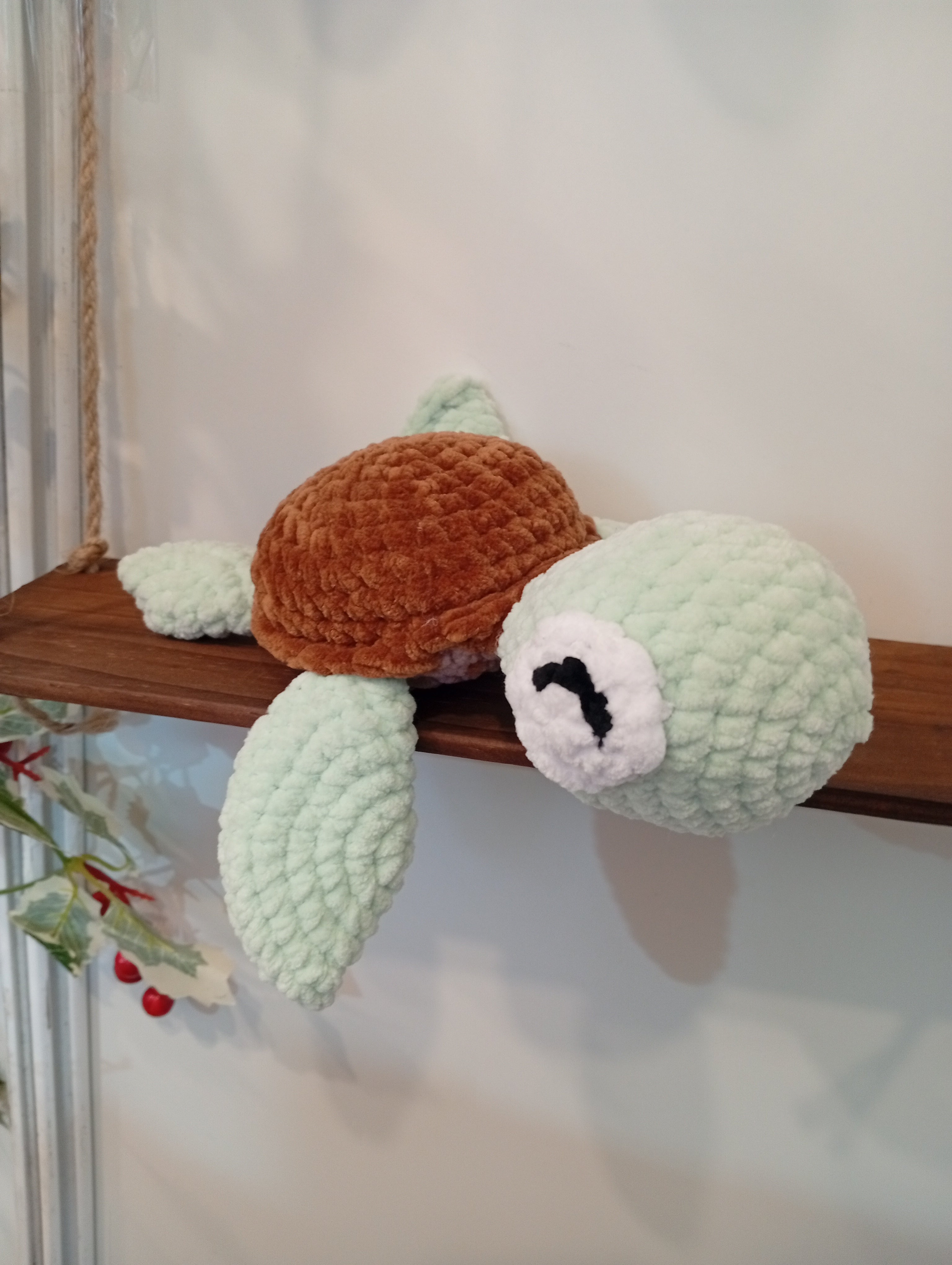 TORTUGA ADORABLE VERDE Y MARRON