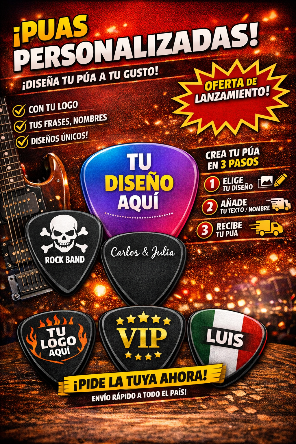 PUA PERSONALIZADA