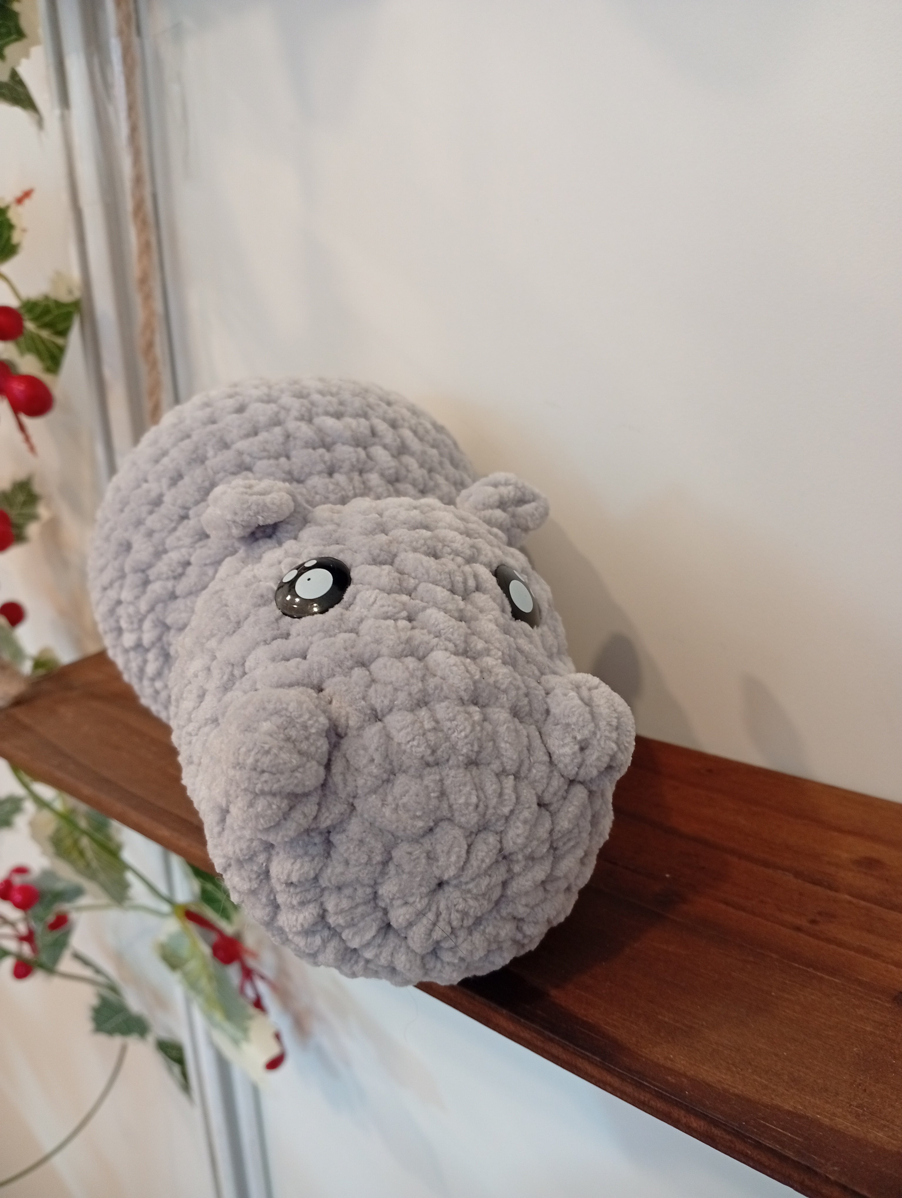 HIPOPOTAMO ACHUCHABLE GRIS