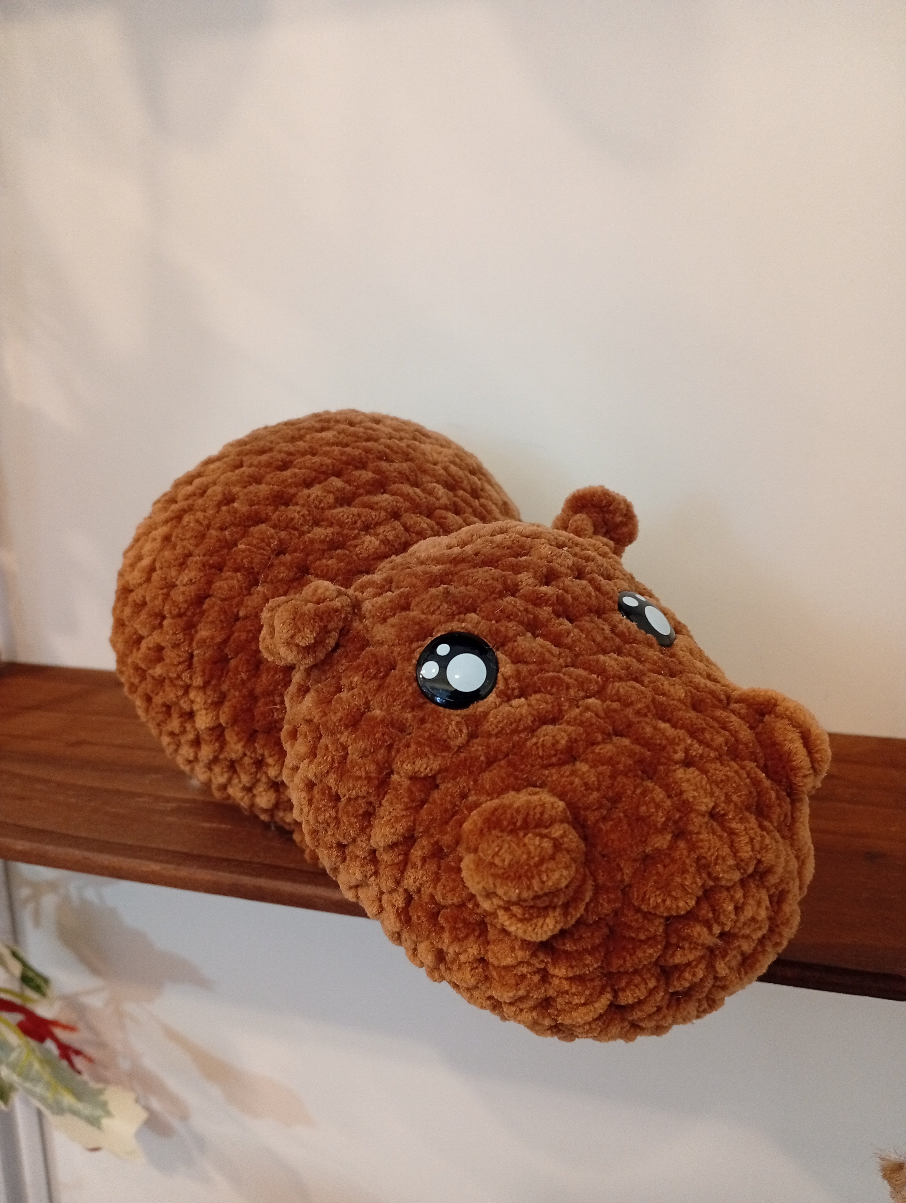 HIPOPOTAMO ACHUCHABLE MARRON