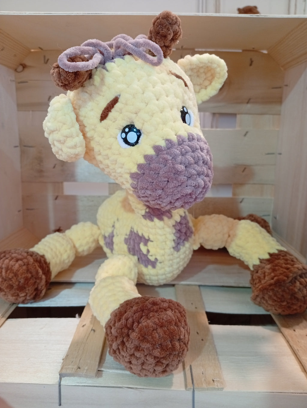 Jirafa adorable amigurumi