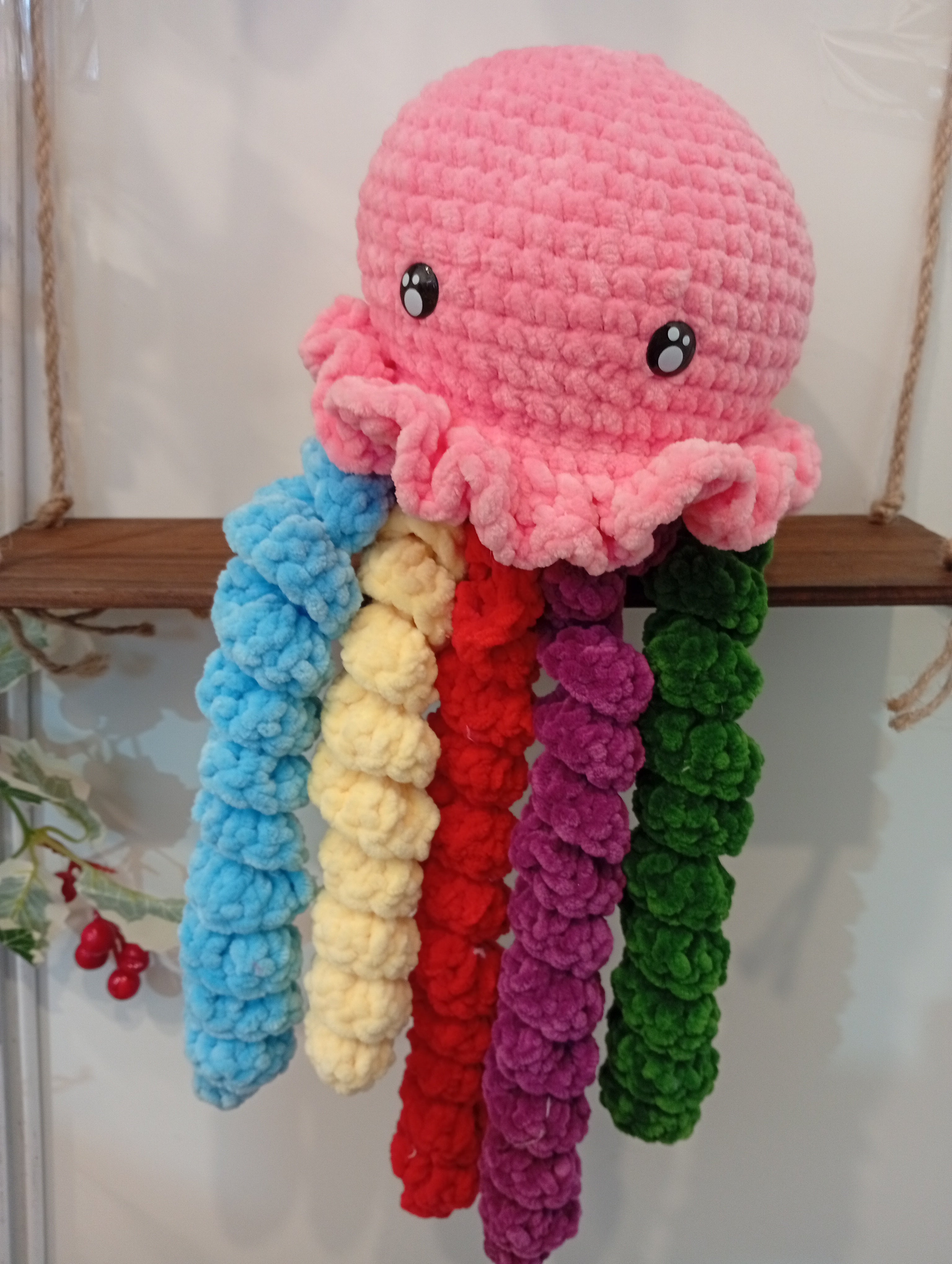 MEDUSA AMIGURUMI COLOR ROSA