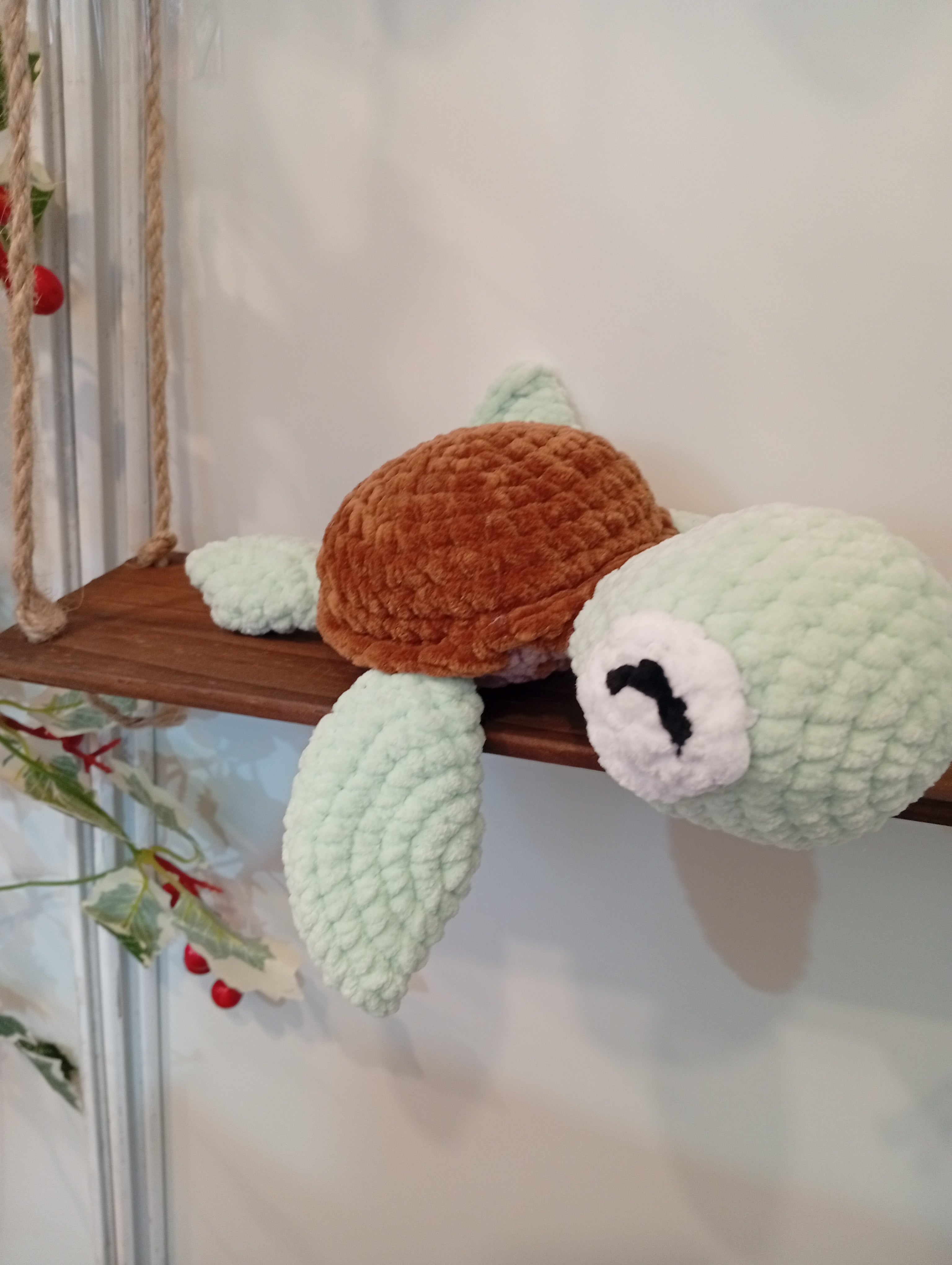 TORTUGA ADORABLE VERDE Y MARRON